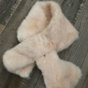 Fuzzy Faux Fur Collar Scarf
